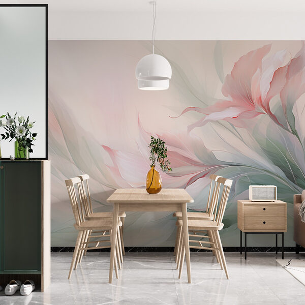 Malerei von Blumen und Blättern Malerei von Blumen und Blättern