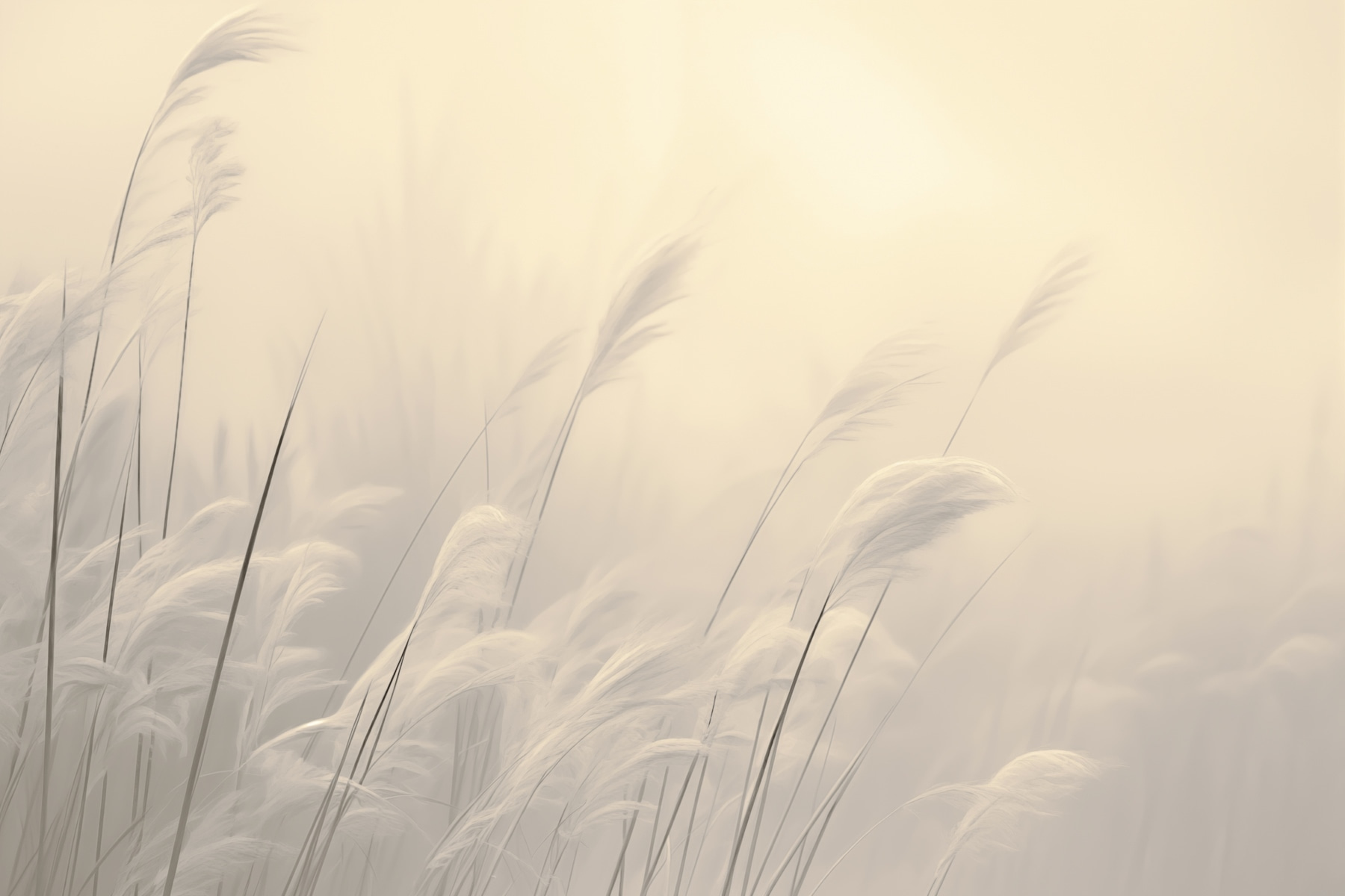 Gentle grasses in soft light
