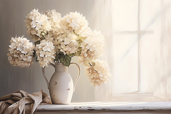 Gemälde von Blumen in einer Vase Gemälde von Blumen in einer Vase