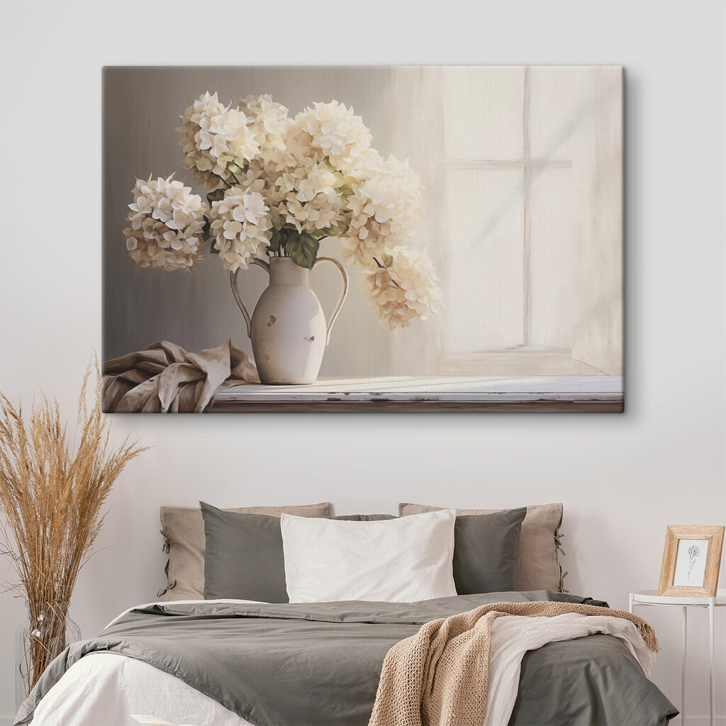 Painting of flowers in a vase Painting of flowers in a vase