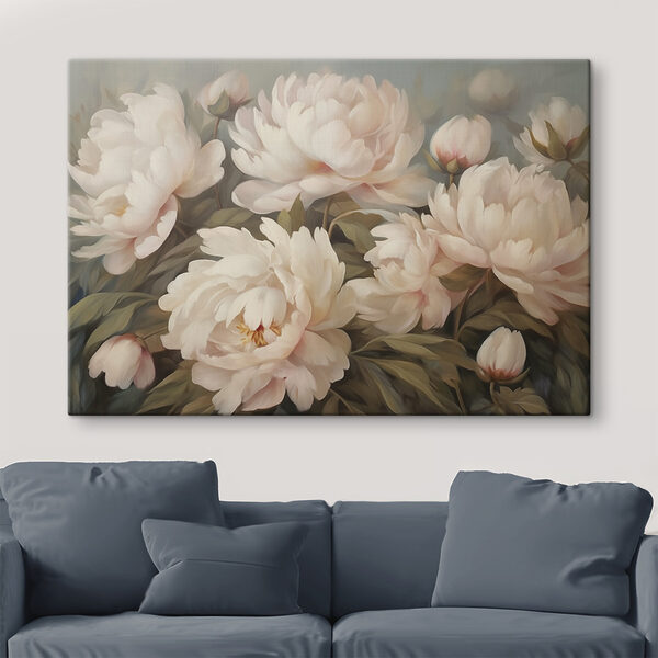 Malerei von weißen Blumen Malerei von weißen Blumen