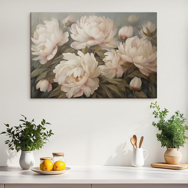 Malerei von weißen Blumen Malerei von weißen Blumen