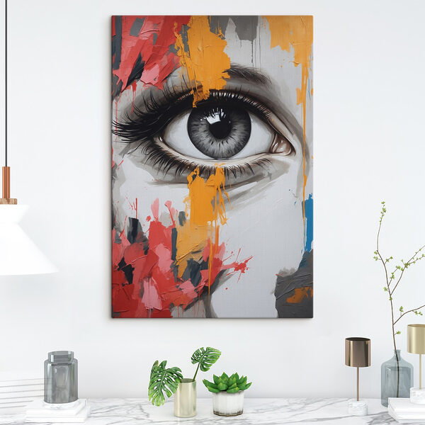 Gemälde einer Frau’Auge Gemälde einer Frau’Auge