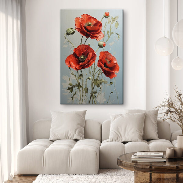 Kräftig rot blühender Mohn Kräftig rot blühender Mohn
