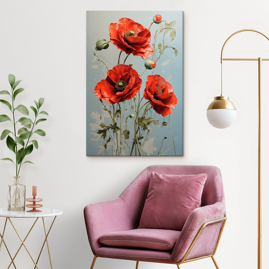 Kräftig rot blühender Mohn Kräftig rot blühender Mohn