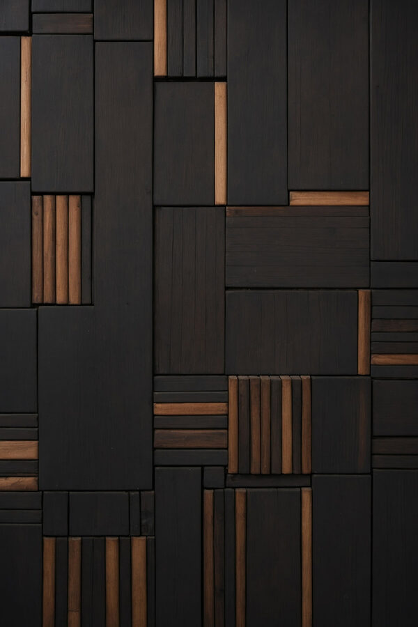 Schwarze und braune Holzwand Schwarze und braune Holzwand