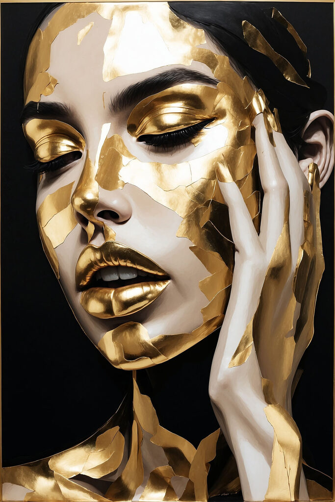 Ethereal beauty in textured art