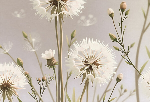 Zarte weiße Blumen in der Natur Zarte weiße Blumen in der Natur