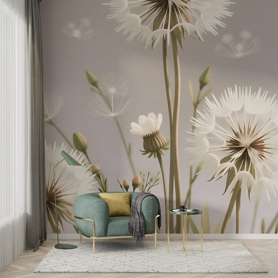 Zarte weiße Blumen in der Natur
