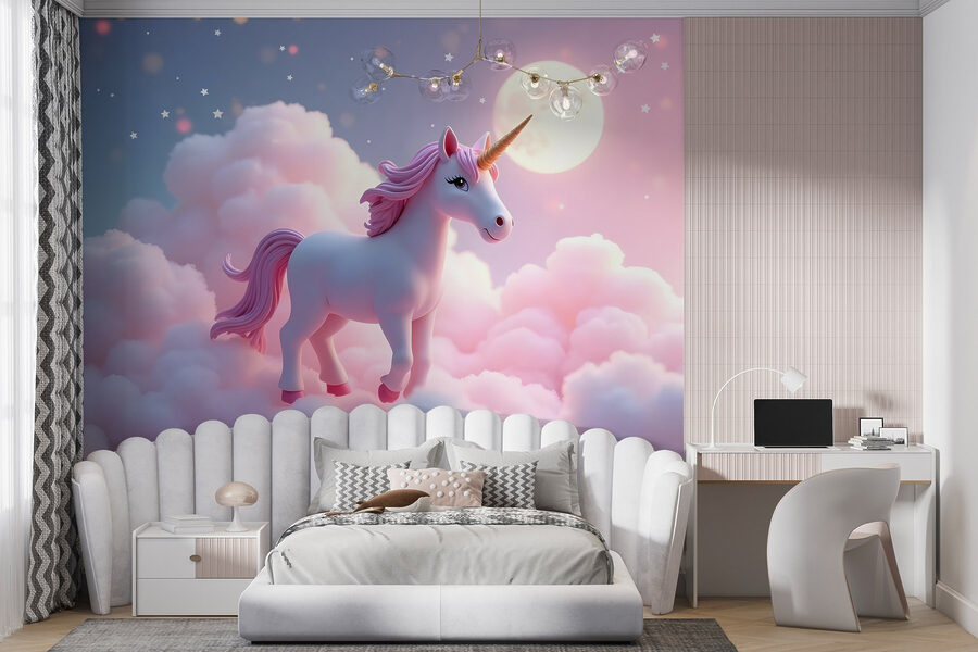 Einhorn in den Wolken