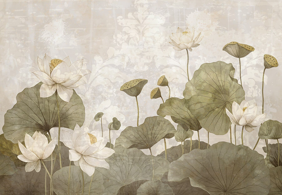 Zarte Blumen in heiterer Harmonie