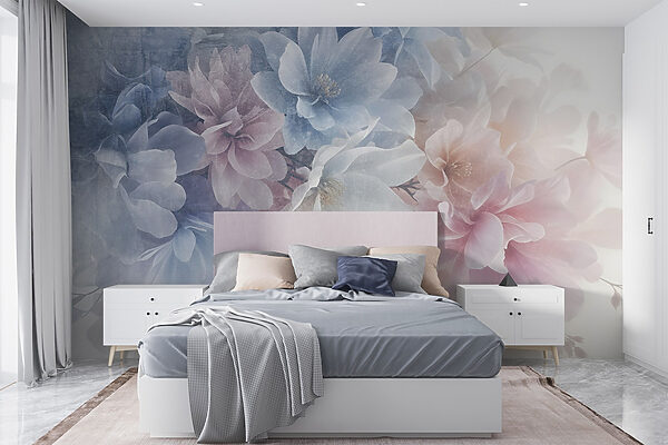 Blumenstrauß auf einer weißen Fläche Blumenstrauß auf einer weißen Fläche