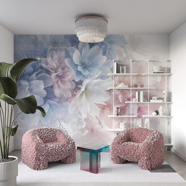 Blumenstrauß auf einer weißen Fläche Blumenstrauß auf einer weißen Fläche