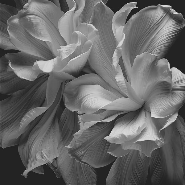 Florale Eleganz in monochromen Farbtönen Florale Eleganz in monochromen Farbtönen