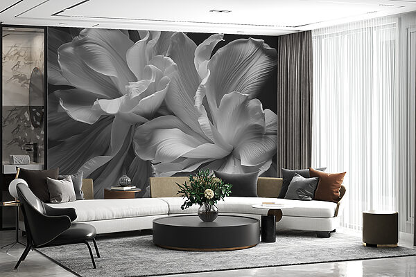Florale Eleganz in monochromen Farbtönen Florale Eleganz in monochromen Farbtönen