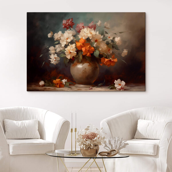 Gemälde von Blumen in einer Vase Gemälde von Blumen in einer Vase