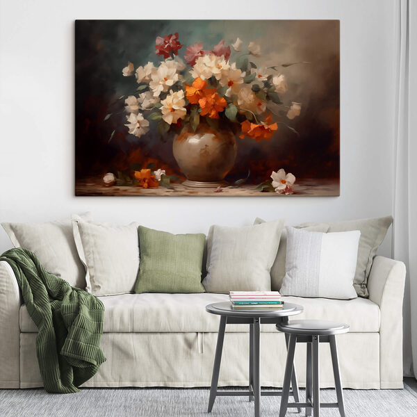 Gemälde von Blumen in einer Vase Gemälde von Blumen in einer Vase