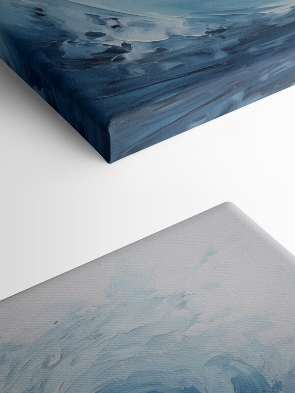 Weiß und blau gewirbelte Wellen Weiß und blau gewirbelte Wellen