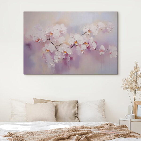 Malerei von weißen Blumen Malerei von weißen Blumen