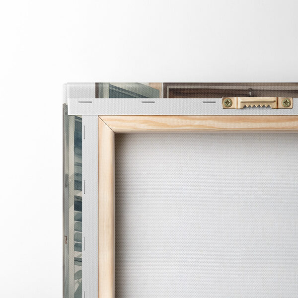Aquarellmalerei eines Fensters mit Topfpflanzen Aquarellmalerei eines Fensters mit Topfpflanzen