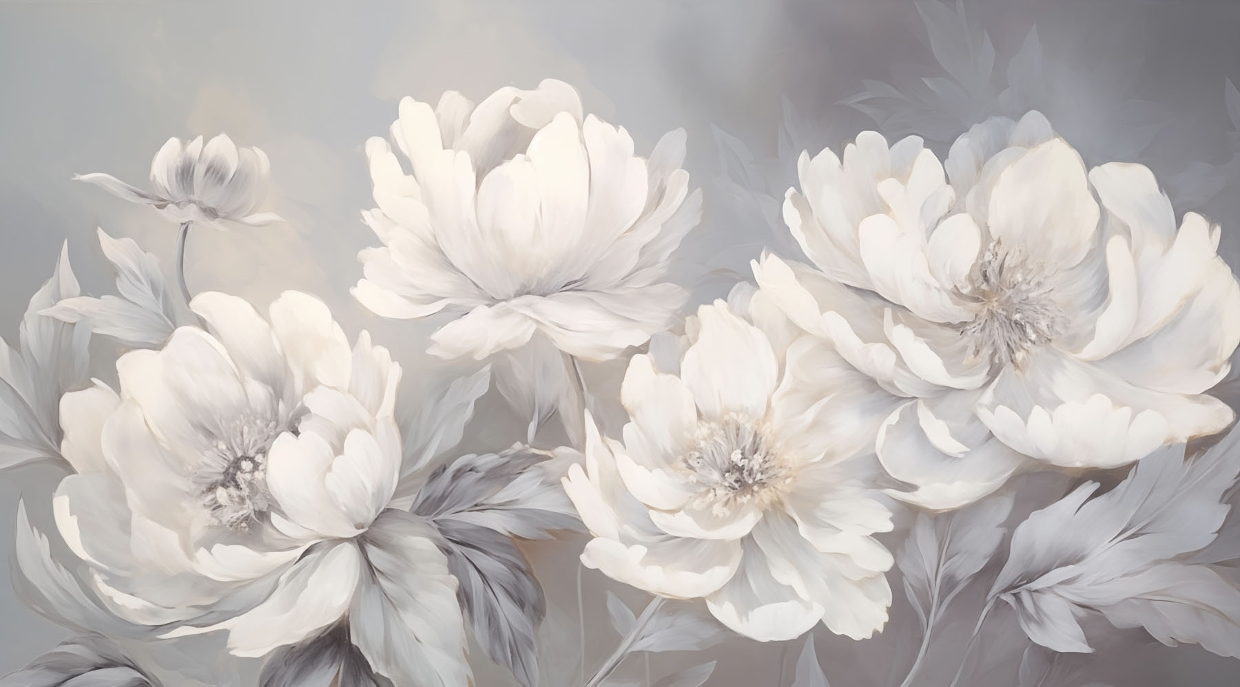Delicate blossoms in soft hues