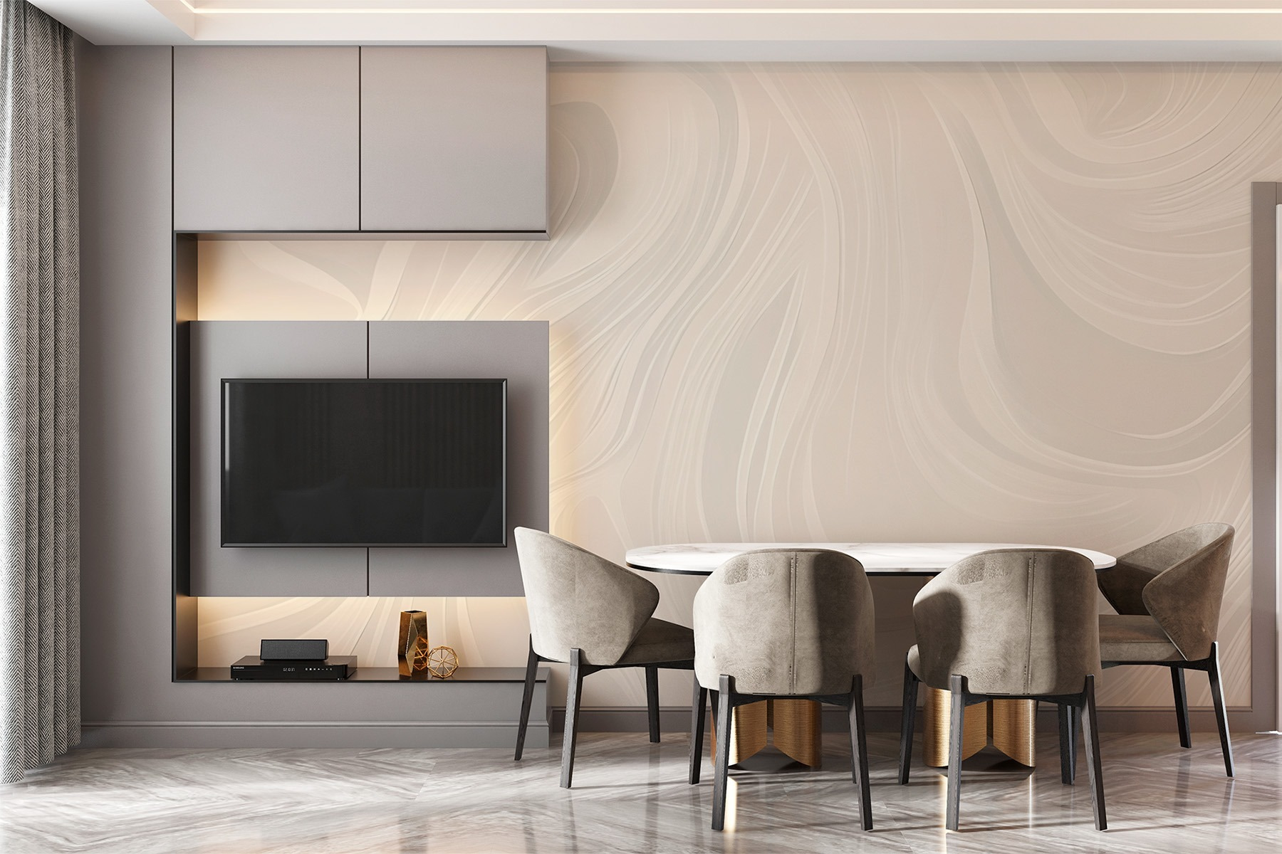 White and gray swirly pattern White and gray swirly pattern