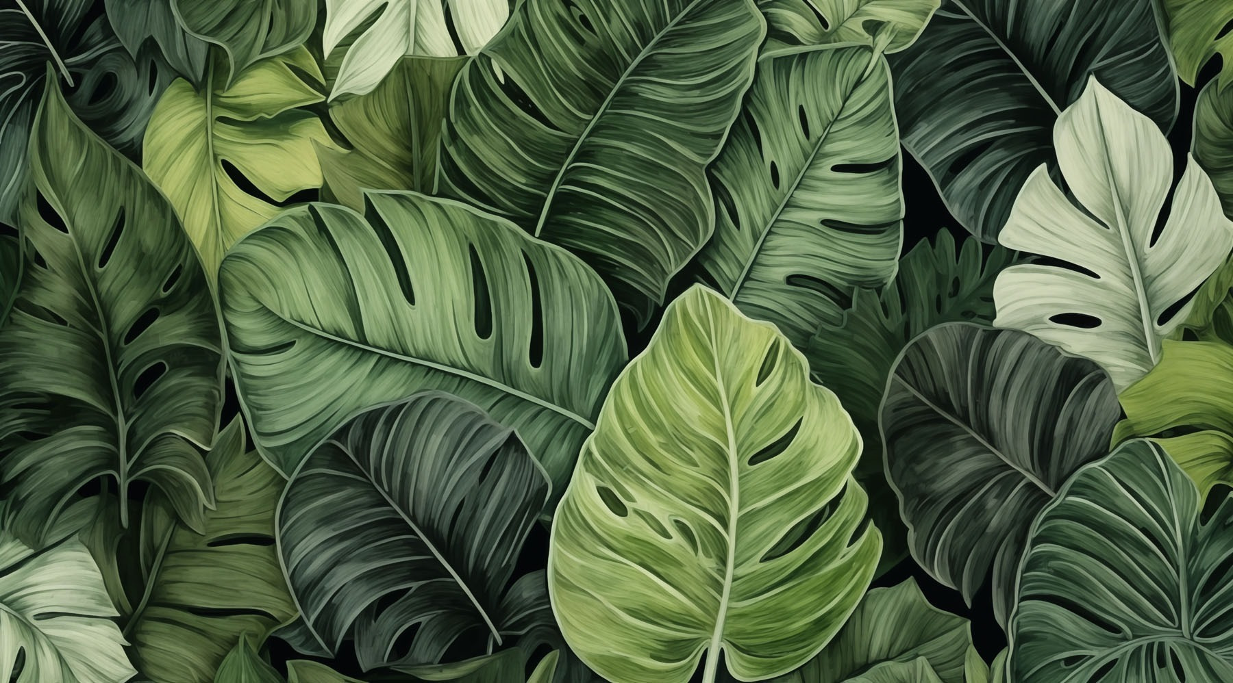 Group of green leaves Group of green leaves