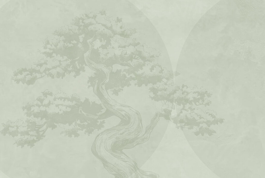 Tree with a curved trunk Tree with a curved trunk