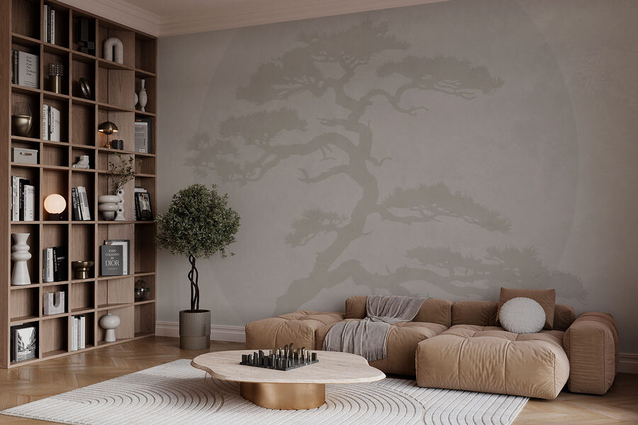 Baum mit Ästen und Blättern Baum mit Ästen und Blättern