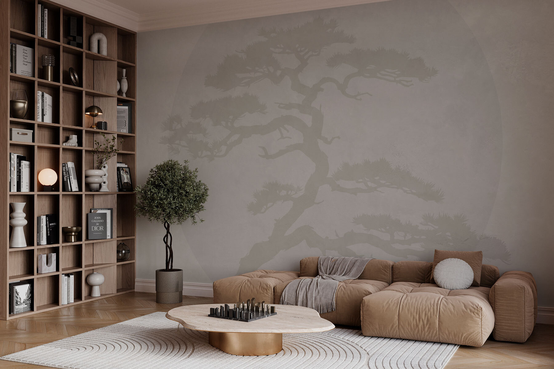 Tree with branches and leaves