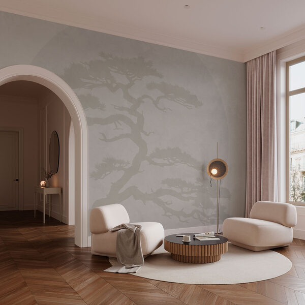 Baum mit Ästen und Blättern Baum mit Ästen und Blättern
