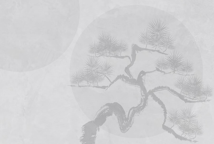 Weißer Hintergrund mit einem Baum Weißer Hintergrund mit einem Baum