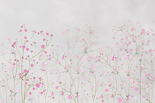 Gruppe von rosa Blumen Gruppe von rosa Blumen