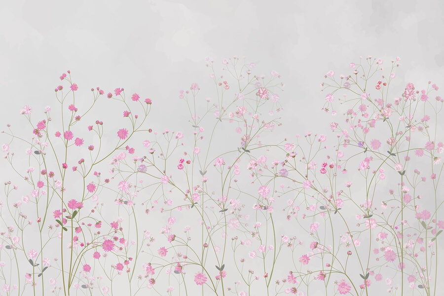Gruppe von rosa Blumen