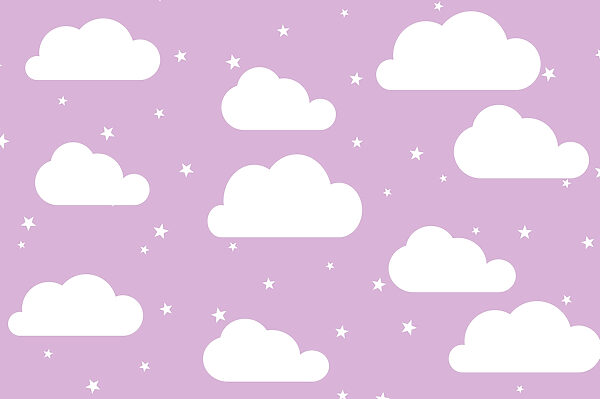 Muster aus Wolken und Sternen Muster aus Wolken und Sternen