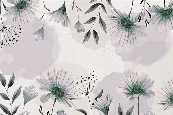 Zartes florales Aquarellmuster Zartes florales Aquarellmuster