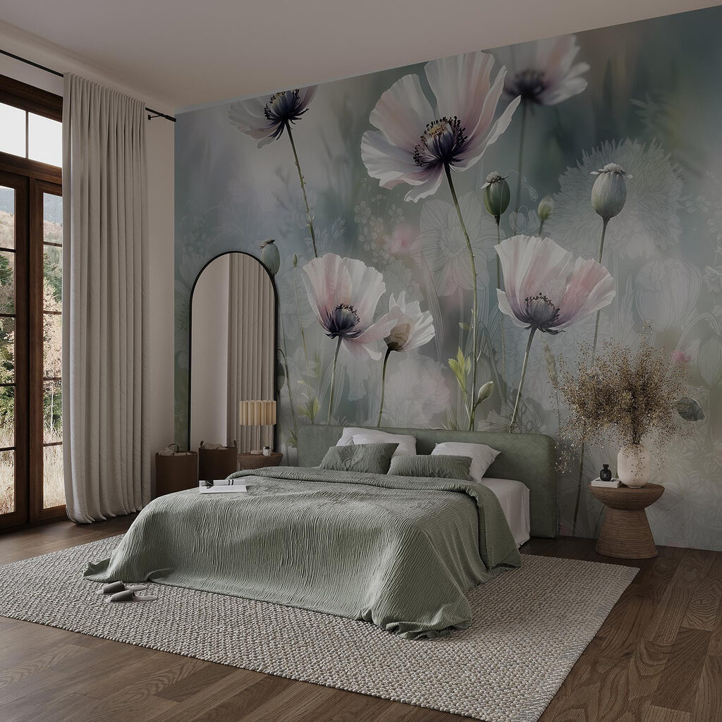 Delicate blooms in soft hues