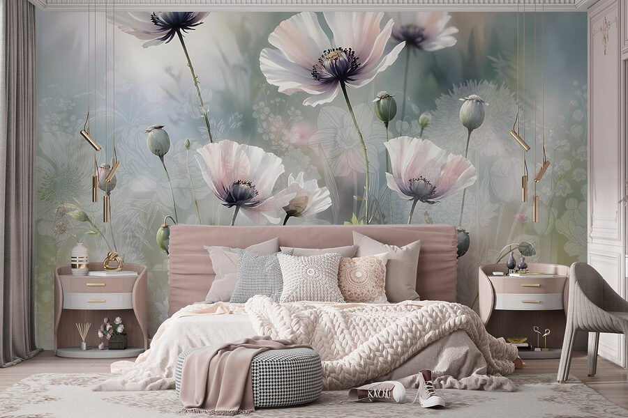 Delicate blooms in soft hues Delicate blooms in soft hues