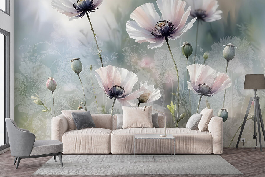Delicate blooms in soft hues Delicate blooms in soft hues