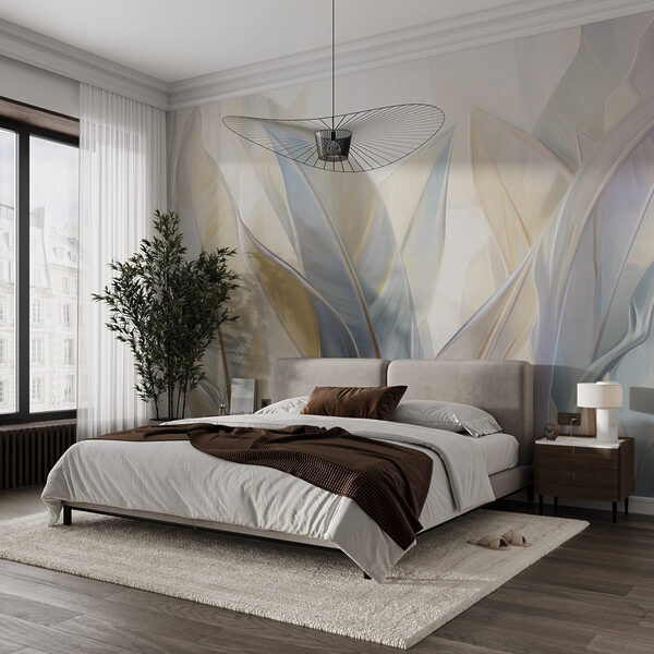 Elegant leaves in soft hues