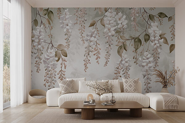 Delicate floral arrangement in soft hues