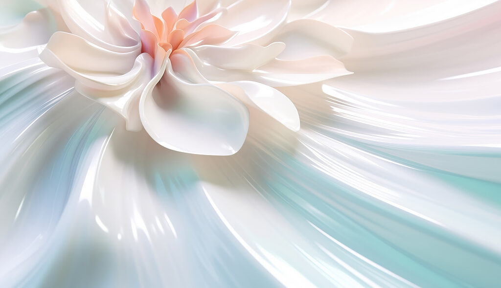 Weiße Blume auf weißer Fläche Weiße Blume auf weißer Fläche