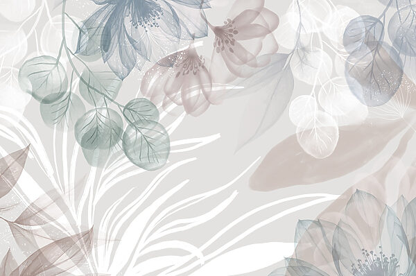 Delicate floral patterns in soft hues