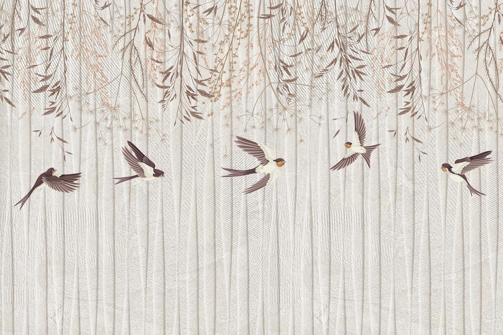 Hintergrundbild mit fliegenden Vögeln Hintergrundbild mit fliegenden Vögeln