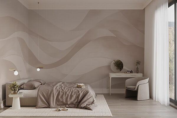 Weißer und rosa Hintergrund mit Wellenlinien Weißer und rosa Hintergrund mit Wellenlinien