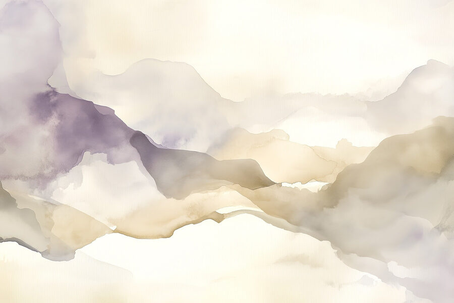 Aquarellmalerei von Bergen Aquarellmalerei von Bergen