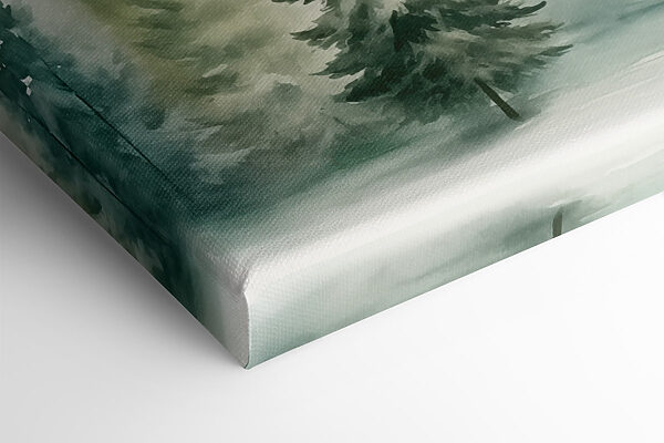 Aquarell von Bäumen in einem Wald Aquarell von Bäumen in einem Wald