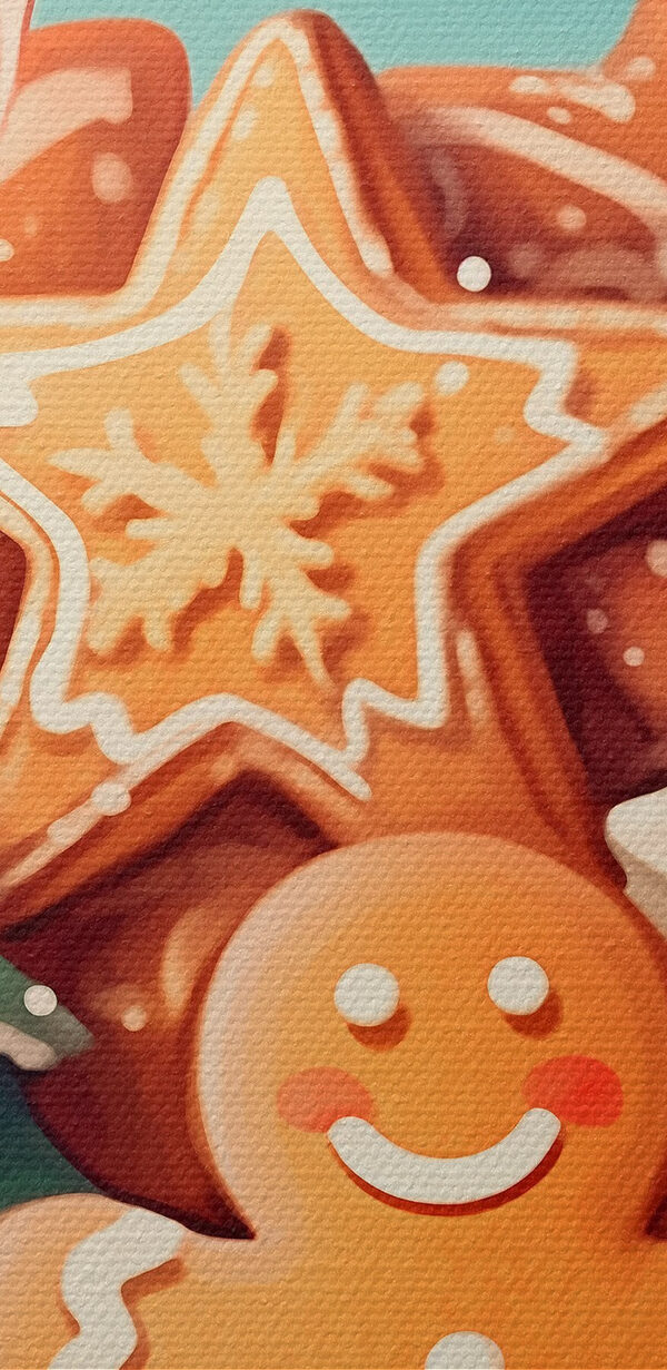 Jar of cookies with a red bow