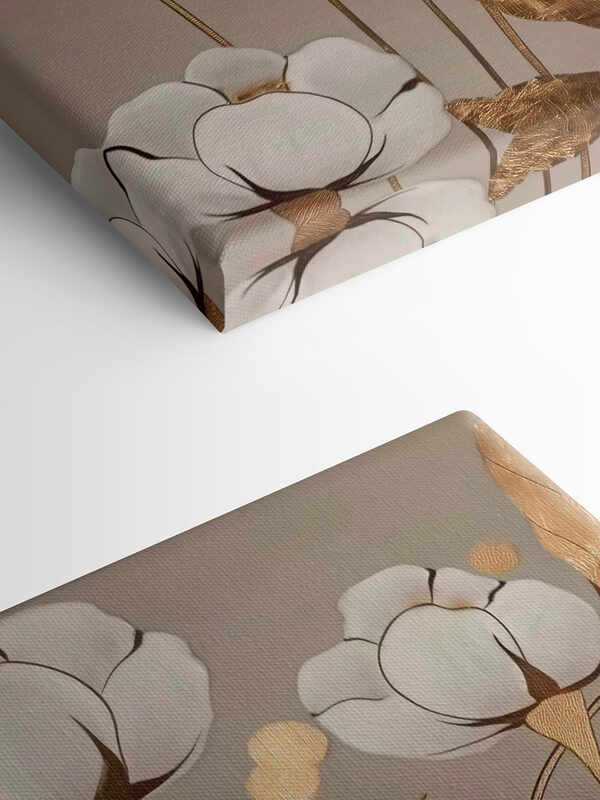 Painting of flowers and leaves