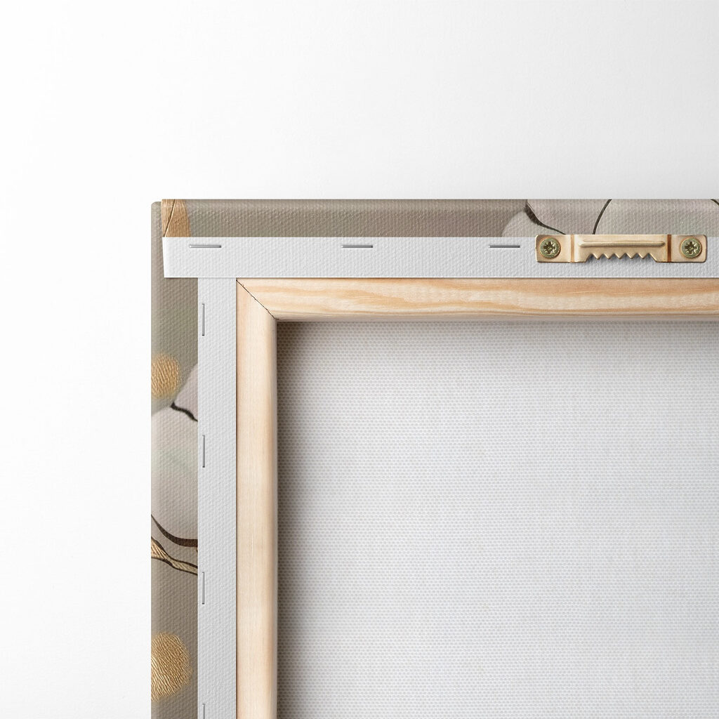 Painting of flowers and leaves